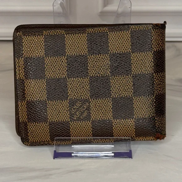 Louis Vuitton Damier Ebene Men’s Bifold Wallet | Authentic - Picture 3 of 13